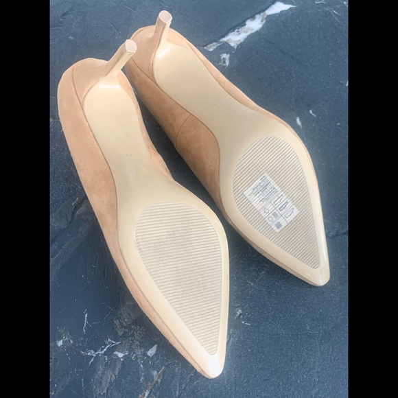 EUC Pointed Toe H&M VEGAN Suede Pumps 3” US 9.5 EU 41 - Picture 8 of 10